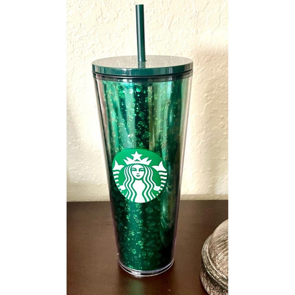 Starbucks 🎄HOLIDAY Green Glitter Tumbler✨